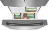 Frigidaire Gallery 20 Cu. Ft. French Door Refrigerator - Smudge-Proof® Stainless Steel - GRFS2023AF | Réfrigérateur Frigidaire Gallery de 20 pi3 à portes françaises - Acier inoxydable Smudge-ProofMD - GRFS2023AF