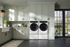Electrolux 5.2 Cu. Ft. Front Load Washer and 8.0 Cu. Ft. Perfect Steam™ Gas Dryer - Matte White  | Laveuse à chargement frontal de 5,2 pi3 et sécheuse à gaz Perfect SteamMC de 8,0 pi3 d’Electrolux - blanc mat