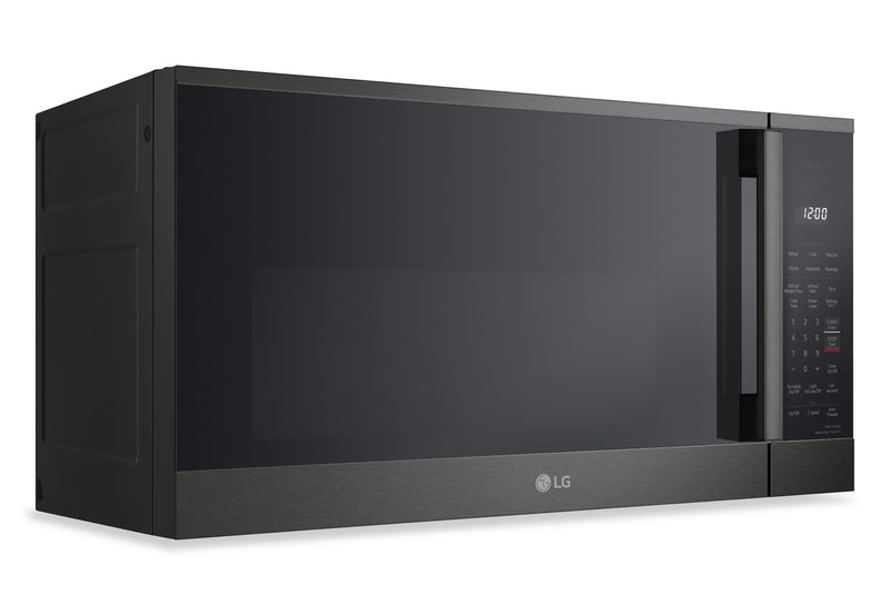 Four à micro-ondes à hotte intégrée intelligent LG de 1,8 pi3 avec EasyCleanMC - Acier inoxydable noir - MVEM1825Z