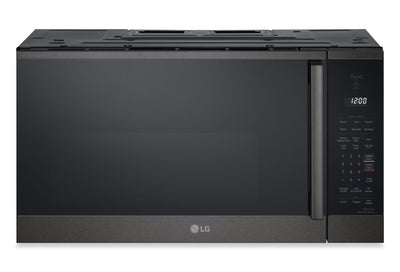 LG 1.8 Cu. Ft. Smart Over-the-Range Microwave with EasyClean® - Black Stainless -MVEM1825Z | Four à micro-ondes à hotte intégrée intelligent LG de 1,8 pi3 avec EasyCleanMC - Acier inoxydable noir - MVEM1825Z