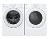 Laveuse à chargement frontal à très grande capacité de 5,2 pi3 et sécheuse électrique de 7,4 pi3 avec AI Sensor DryMD de LG - blanches