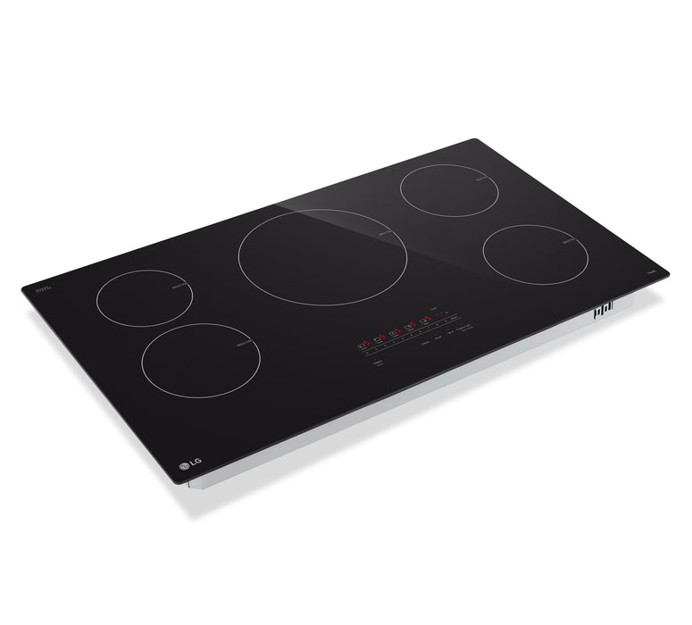 Surface de cuisson intelligente à induction LG de 36 po avec élément UltraHeatMC de 4,3 kW - noire - CBIH3613BE