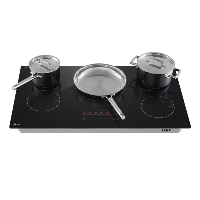 Surface de cuisson intelligente à induction LG de 36 po avec élément UltraHeatMC de 4,3 kW - noire - CBIH3613BE