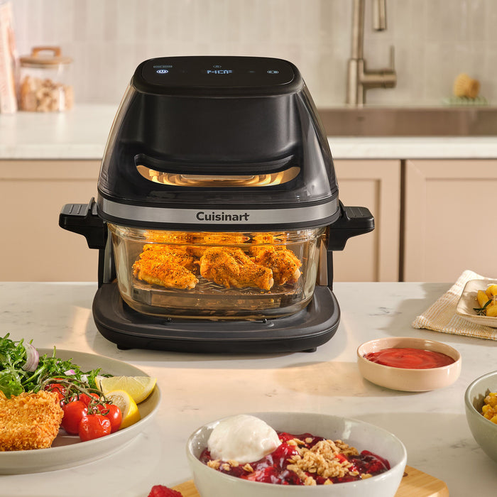Friteuse à air Cuisinart avec panier de 4 pintes en verre transparent - AFC-4C