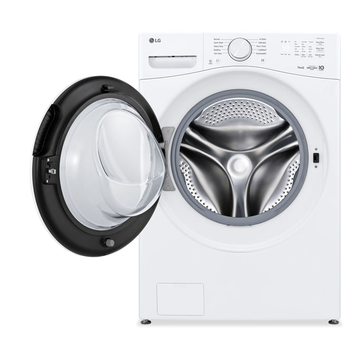 Laveuse LG à chargement frontal à très grande capacité de 4,5 pi3 avec lavage avec IA - blanche - WM3420CW