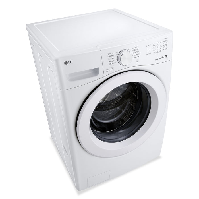 Laveuse LG à chargement frontal à très grande capacité de 4,5 pi3 avec lavage avec IA - blanche - WM3420CW