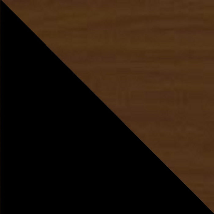 Armoire décorative Mosholu de Manhattan Comfort avec 3 tablettes - noire et brun noix