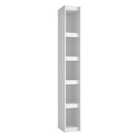 Bibliothèque précieuse Parana de Manhattan Comfort avec 5 tablettes - blanche