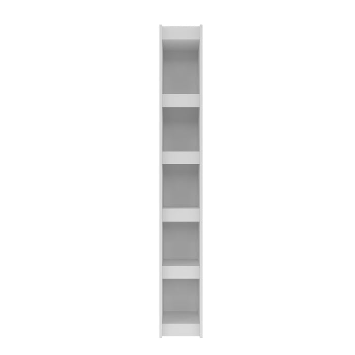 Bibliothèque précieuse Parana de Manhattan Comfort avec 5 tablettes - blanche