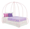 Lit simple Carriage de DHP en métal - rose