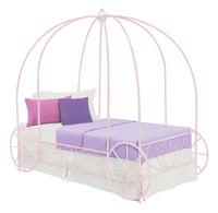 Lit simple Carriage de DHP en métal - rose