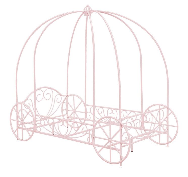 Lit simple Carriage de DHP en métal - rose