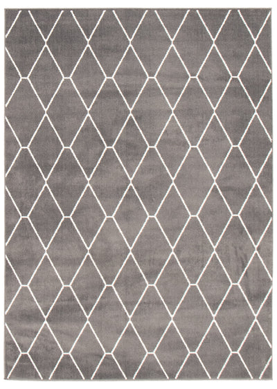 August Dark Grey-White 5'3" x 7'3" Area Rug