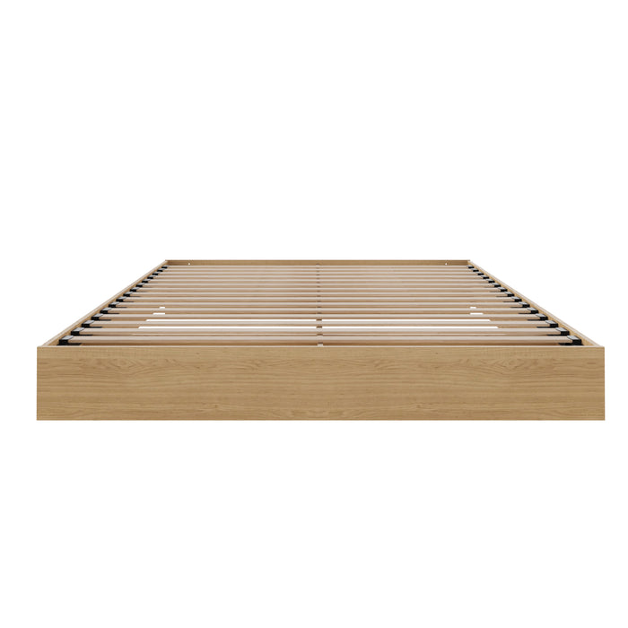 Grand lit plateforme Nordika - érable naturel