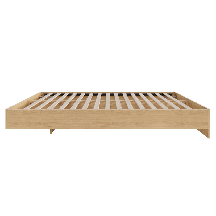 Grand lit plateforme Nordika - érable naturel