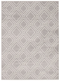 Carpette August gris géodeblanc 6 pi 7 po x 9 pi 6 po