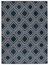 Carpette August bleu marine géodeblanc 6 pi 7 po x 9 pi 6 po