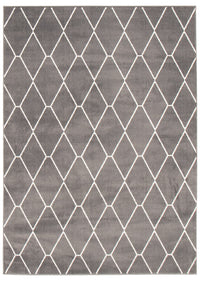 Carpette August gris foncéblanc 7 pi 10 po x 10 pi 2 po