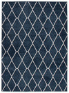 Carpette August bleu marineblanc 7 pi 10 po x 10 pi 2 po