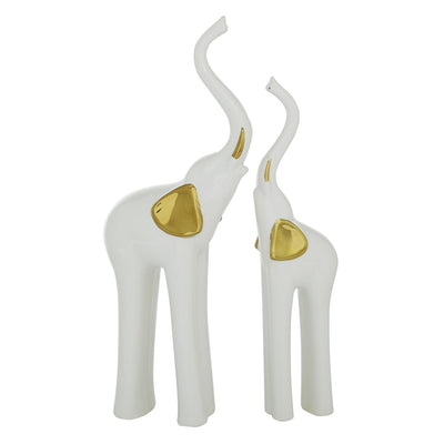 Ceramic 14" Elephant - Set of 2|Éléphant de 14 po en céramique - ensemble de 2
