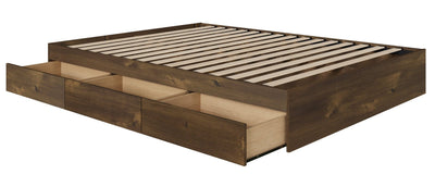 Nordika Full Platform Bed - Truffle | Lit plateforme double Nordika - truffe | D08HSAN7