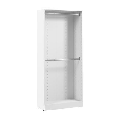 Bestar Florence 35" Modular Double Hanging Closet System - White|Système de garde-robe modulaire à 2 espaces pour suspendre Florence de Bestar de 35 po - blanc