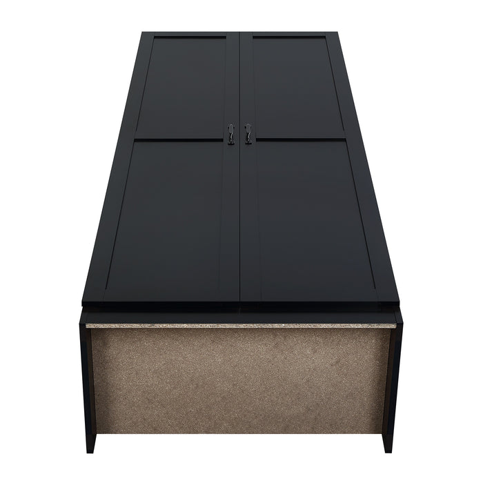 Armoire de rangement autoportante moderne Hopkins de Manhattan Comfort avec 7 tablettes - blanche