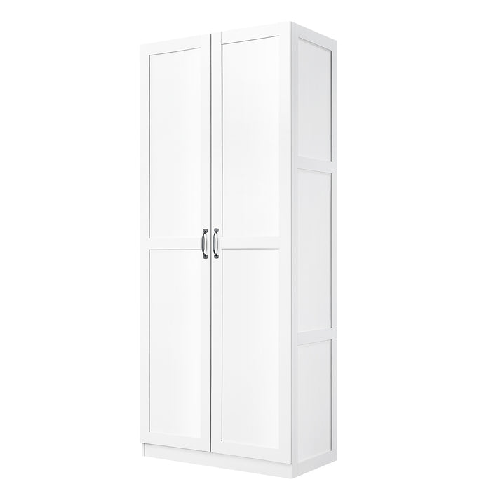 Armoire de rangement moderne Hopkins de Manhattan Comfort - blanche