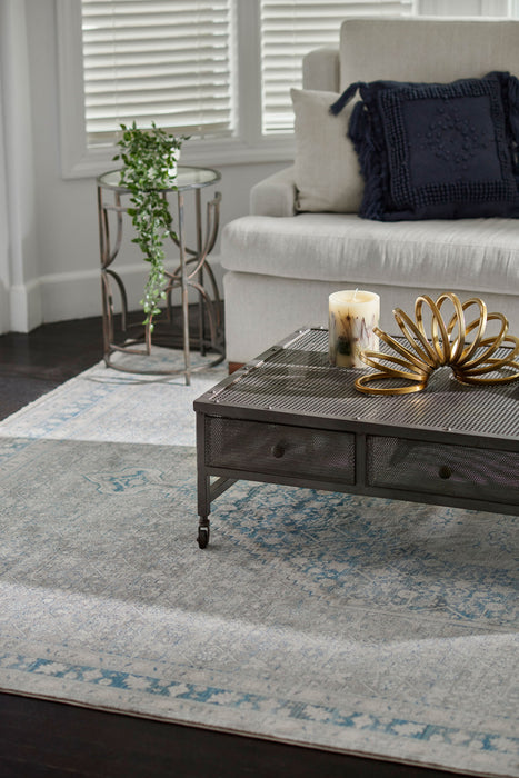 Tapis Traditionnel Lucia 9'0\" x 12'0\" en Bleu