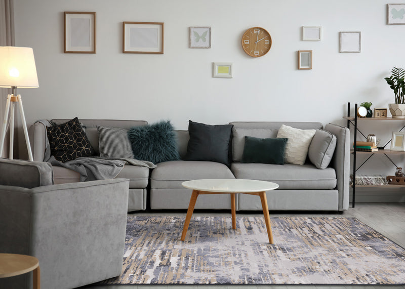 Carpette Isabelle à aspect vieilli - 6 pi 7 po x 9 pi 6 po