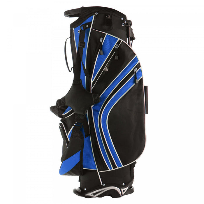 Costway Golf Stand Cart Bag Club W/6 Way Divider Carry Organizer Poches Stockage Bleu