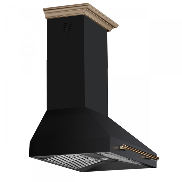 Hotte de cuisiniere murale Aria de 30 po, noir- FRHWM5095-30BLK