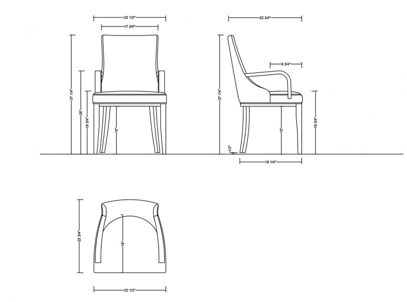 Ensemble moderne de 8 chaises de salle a manger Shubert en gris clair