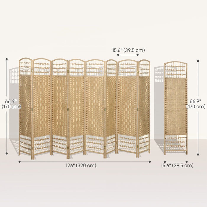 HOMCOM Ecran d'Intimite Pliant de 5.6 pi, Autoportant pour Chambre