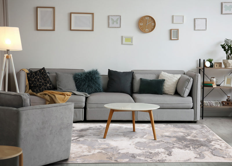 Carpette London à motif d’océan ondulé - 5 pi 3 po x 7 pi 7 po