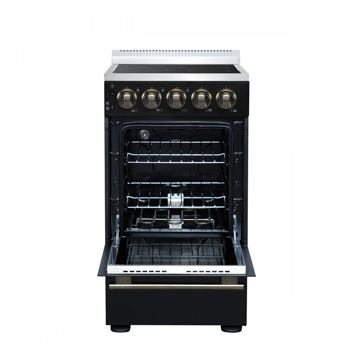 Cuisiniere electrique Pallermo de 20 po, noire, capacite totale de 2,05 pi³ - FFSEL6051-20BLK