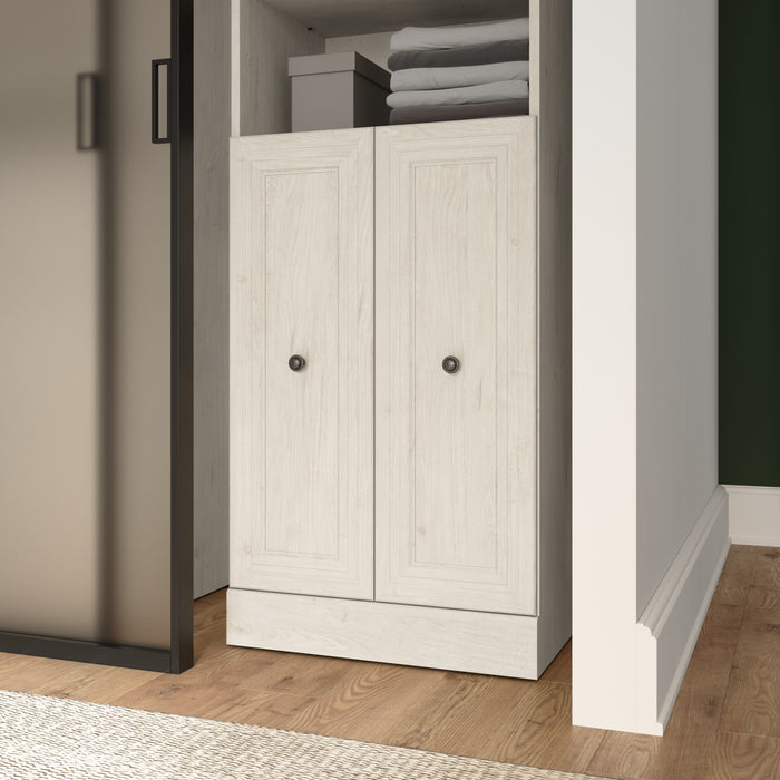 Ensemble de 2 portes Versatile de Bestar pour organisateur de garde-robe de 25 po (L) - blanc chêne lin