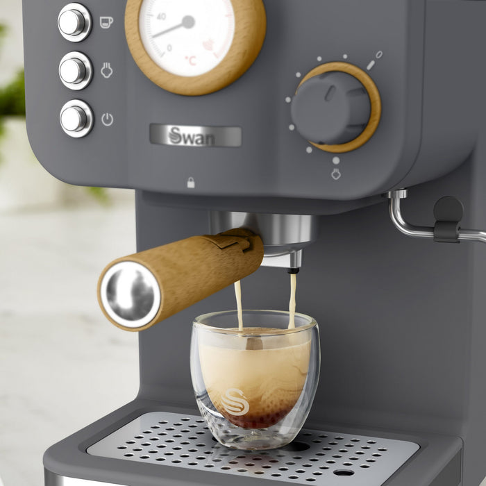 Machine à espresso Swan à pompe de style nordique - SK22111GRYN