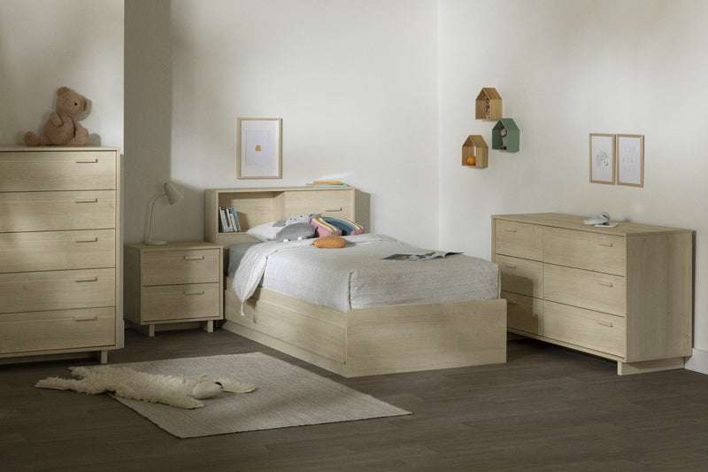 Noah Commode 6 tiroirs Chêne blanchi, de Meubles South Shore