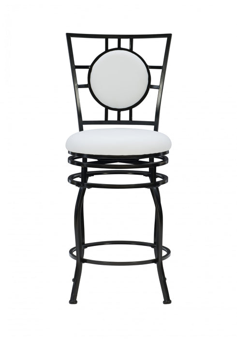 Tabouret bar Townsend en similicuir et avec pattes réglables - noir