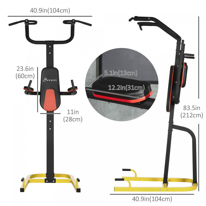 Soozier Station D'entrainement Avec Support De Traction Et Support De Pompe