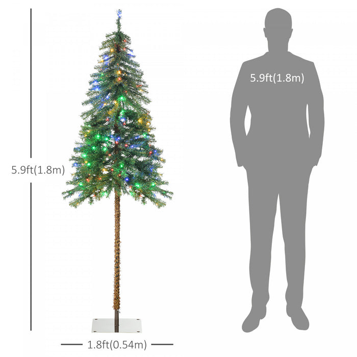 Homcom Sapin De Noel Artificiel 6' Enneige Avec Lumieres Led