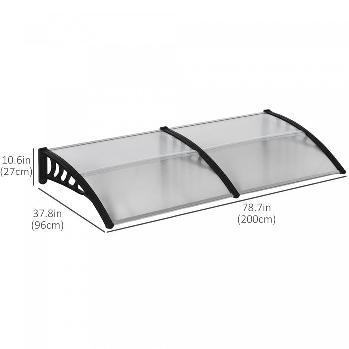 Outsunny Auvent de fenetre, Couverture de patio exterieur