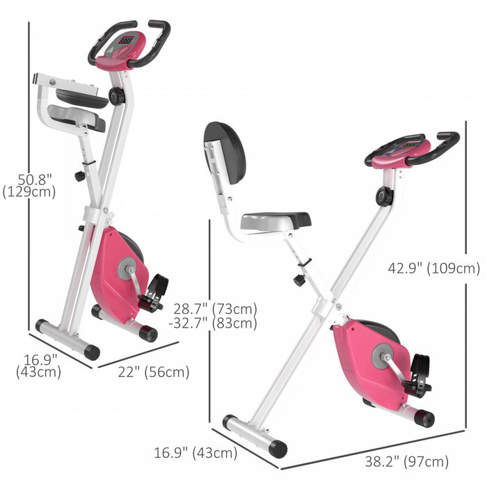 Soozier Velo D'exercice Pliable Avec 8 Niveaux De Resistance Magnetique