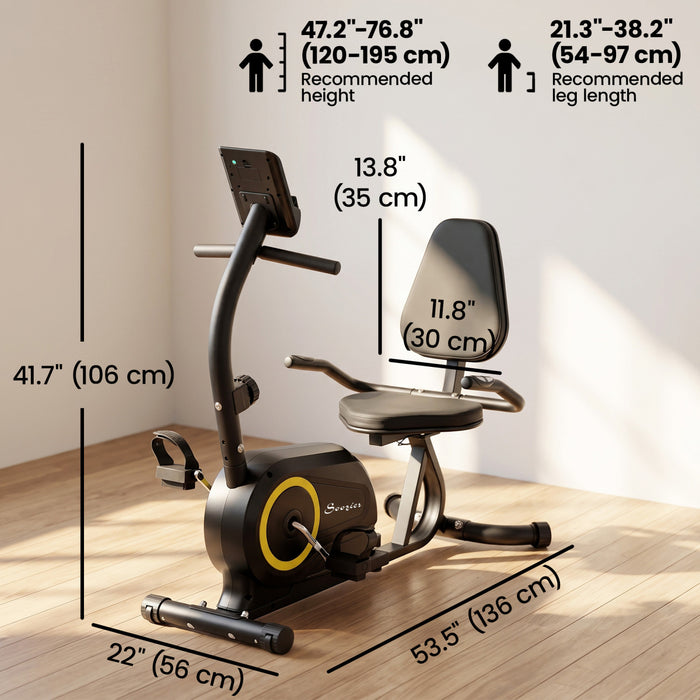 Soozier Velo Semi-Allonge avec Bluetooth, Connexion Appli et Roulettes