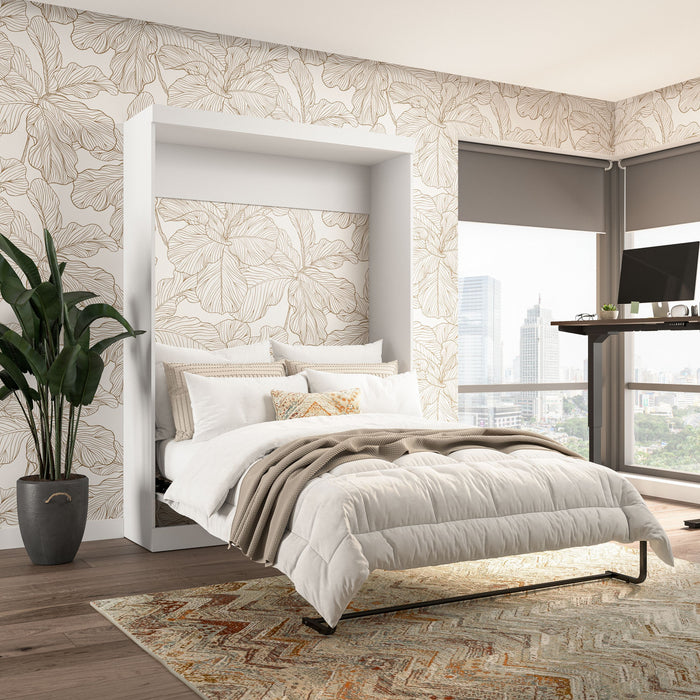 Lit double escamotable mural Pur de Bestar de 59 po - blanc