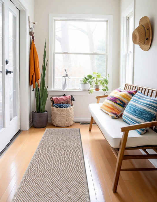 Tapis Contemporain Eve 2'0\" x 6'0\" en brun