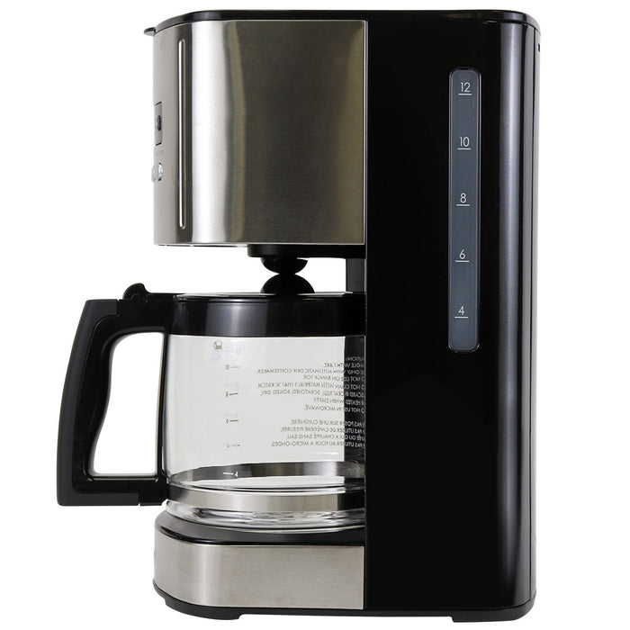 Cafetière programmable Kenmore de 12 tasses, noire - KKCM12B
