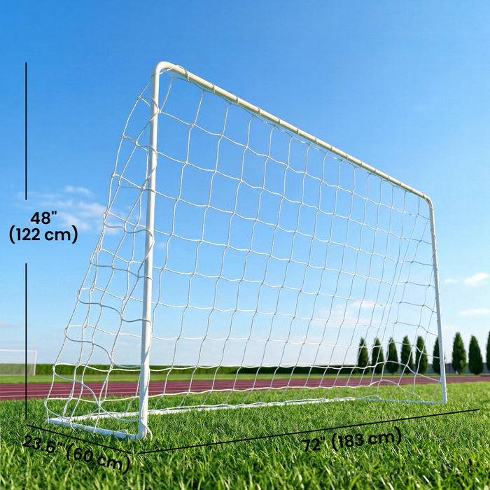 But de football Soozier, filet portable de 183 x 122 cm avec cadre en acier