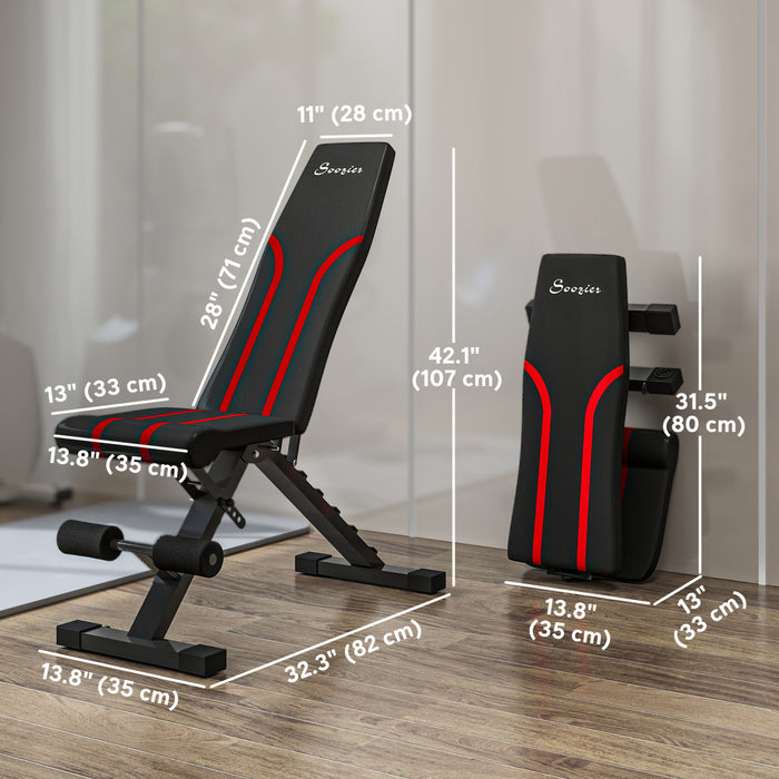 Soozier Banc d'exercice pliable et reglable pour salle de sport a domicile